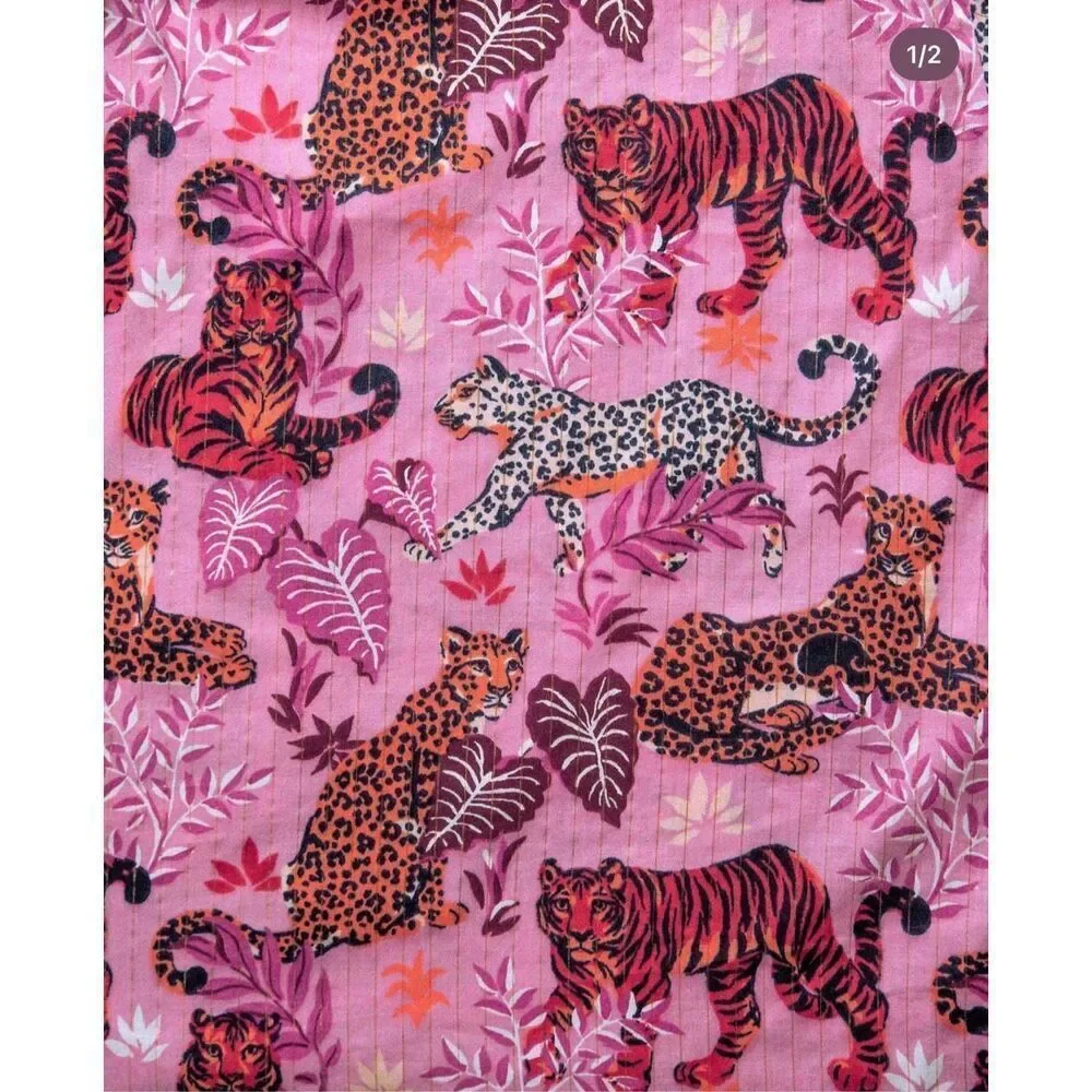 NWT Printfresh Day Tripper Dress I Feline Fatale (Purple) Size‎ Small